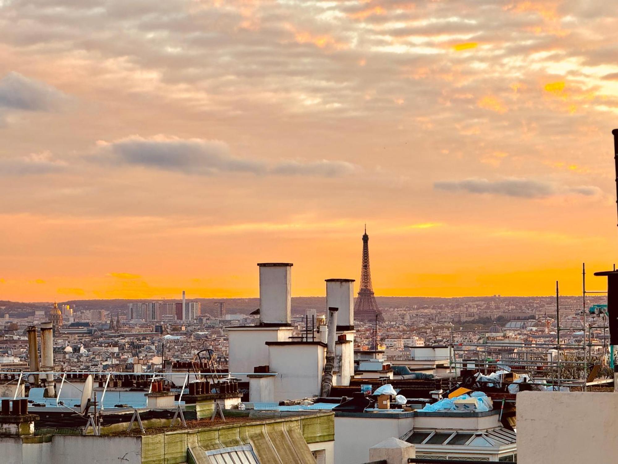 Apartment Direct Views Of Eiffel Tower & Sacre-Coeur From Mezzanine - 10 Mins To Paris Center Exterior foto